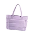 thumbnail image 2 of Bolsa para mujeres salidas casuales prácticas con bolso de bolso de hombro elegante para la cremallera para el trabajo de la fiesta de desplazamiento violeta, 2 of 8