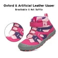thumbnail image 2 of Mishansha Girls' Slip-Resistant Hiking, Medium Flat Heel Closed Toe Pink, 6, 2 of 7