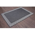 thumbnail image 3 of Contemporary Geometric Rug - 7 ft. 10 in. x 10 ft., Black, Indoor/Outdoor Bordered Rug, Fade Resistant, Water Proof Rug | Decorative Area Rugs, 3 of 8