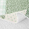 thumbnail image 5 of Manfei Cartoon Bow Twin Quilt Set 2 Pieces,Floral Leopard Print Twin Coverlet Set,1 Bedspread and 1 Pillowcase, 5 of 7