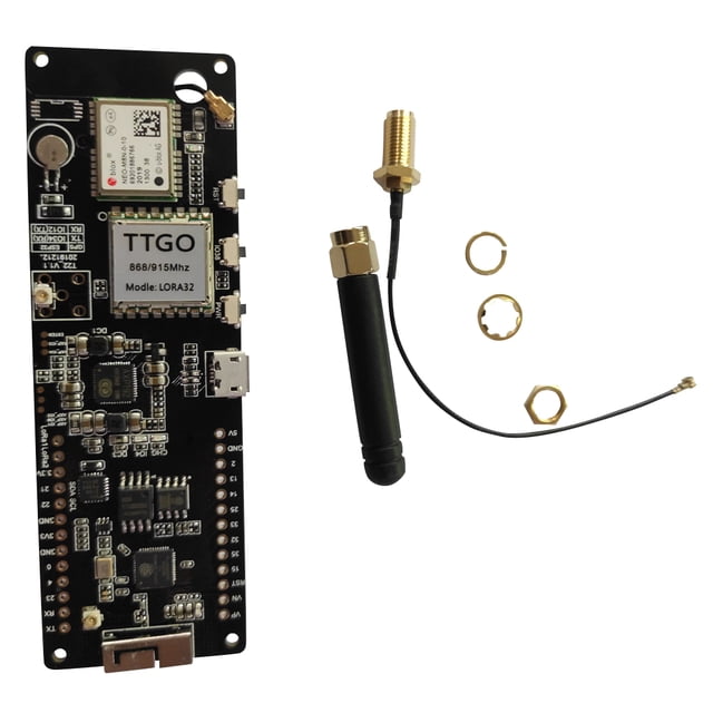 TTGO T-Beam ESP32 WiFi Módulo Bluetooth inalámbrico ESP 32 GPS NEO-M8N IPEX LORA 32 Soporte de batería, 868MHz sidaley EL2860-02B