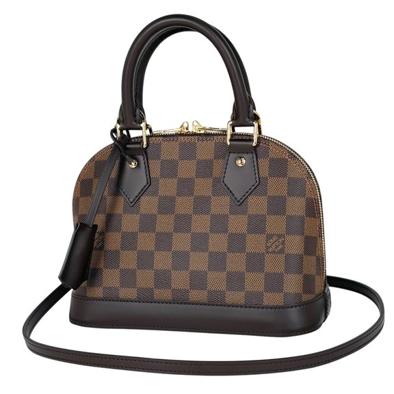 Pre-Owned Louis Vuitton Alma BB Shoulder Bag, 2-Way Handbag, Damier Brown, N41221, Women's