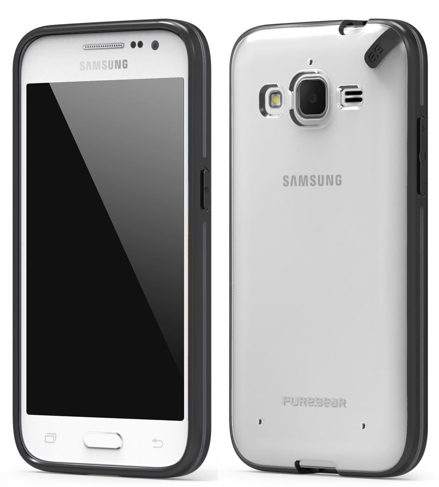 stilte transactie Doe alles met mijn kracht PureGear [Black/Clear] SlimShell Case Cover for Samsung Galaxy Core Prime  G360 S820L - Walmart.com