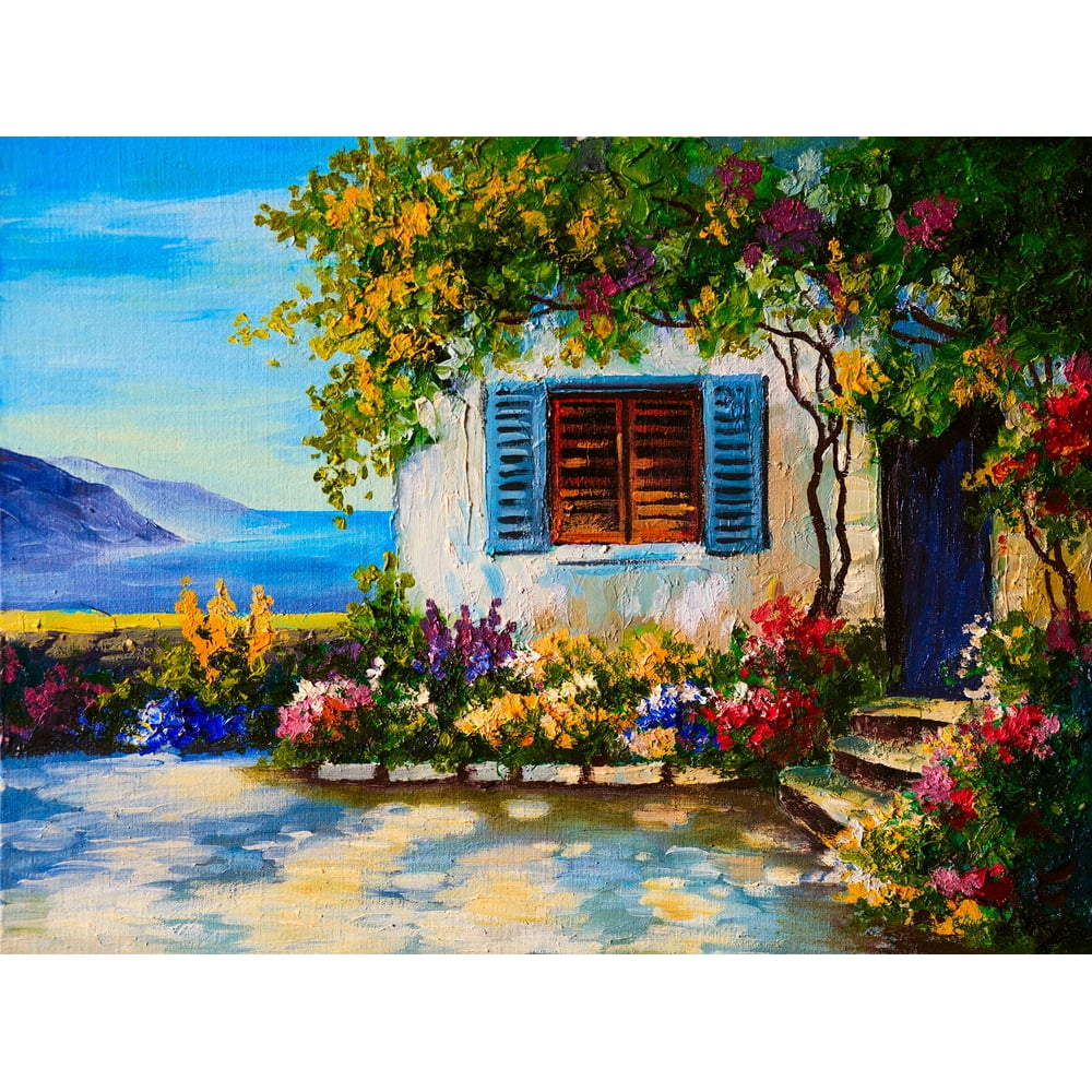 Outdoor Waterproof and Weatherproof Wall Canvas Art, FLOURISH Walmart
