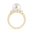 thumbnail image 2 of ANGARA Classic South Sea Cultured Pearl Bypass Ring in 14K Yellow Gold for Women | June Birthstone, Birthday, Anniversary, Jewelry Gift for Women | Pearl Ring, 2 of 8