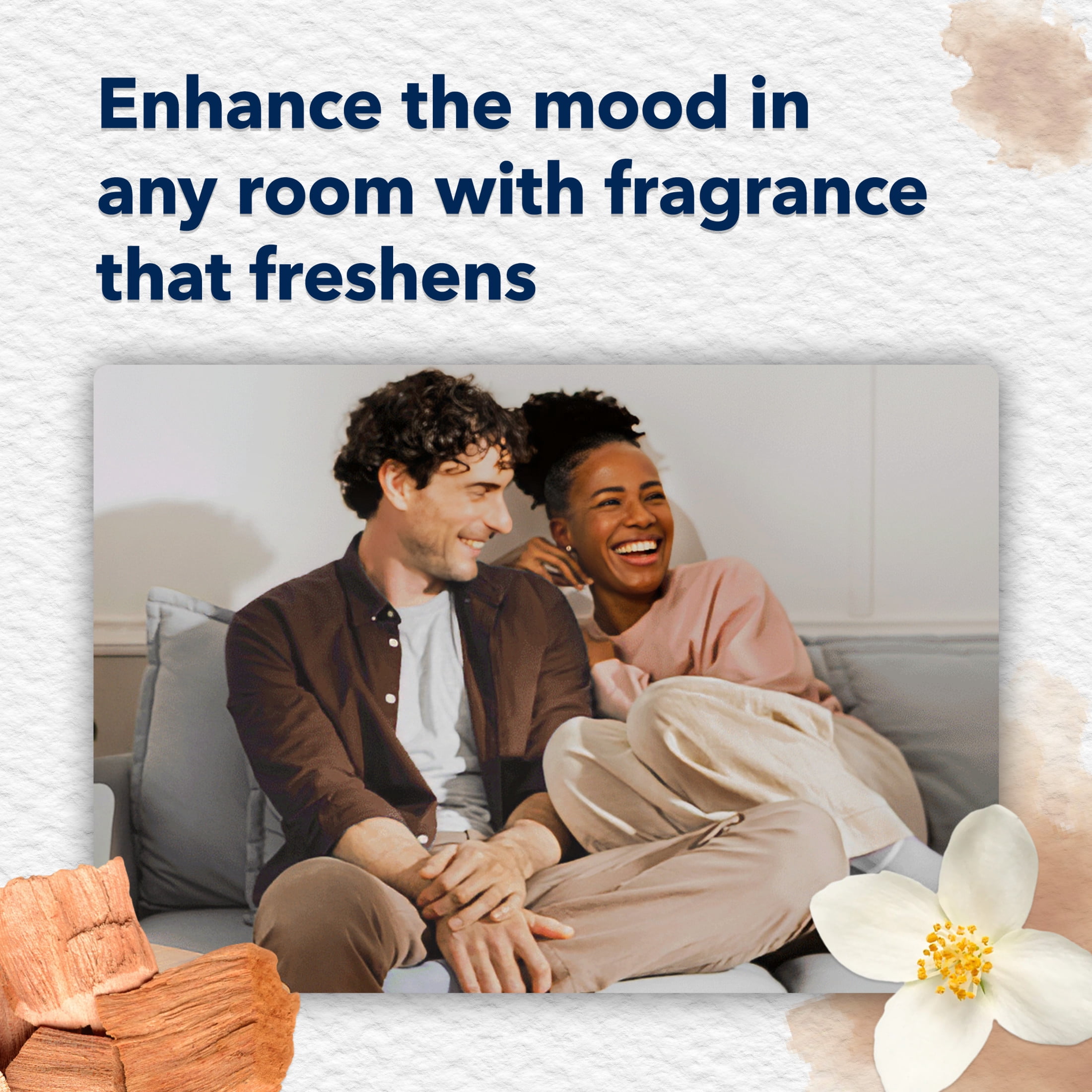 (5 pack) Glade PlugIns 1 Warmer + 1 Count Refill Starter Kit, Cashmere Woods, 0.67 FL. oz. Total, Scented Oil Air Freshener Infused with Essential Oils