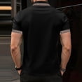 thumbnail image 4 of KLHDSF Men's Polo Shirts Short Sleeve Cotton Pique Classic Shirts Soft, Lightweight, Breathable, Moisture Wicking, Casual, Work, Golf, Summer, Daily Wear Black M, 4 of 4