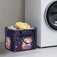 thumbnail image 2 of Yuyamidu 250th Eagle Flag Storage Basket Fabric with Handles Quilted Basket Large Capacity Laundry Basket Portable Folding Storage Nursery Organizer Bin for Clothes Toys, 2 of 6