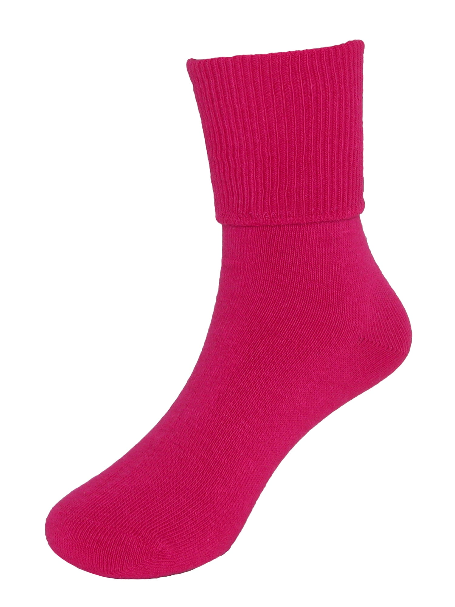 Jefferies Socks Girl's Seamless Turn Cuff Anklet Socks (6 Pair Pack