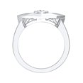 thumbnail image 3 of ARAIYA FINE JEWELRY 10K White Gold Round Shape Lab Grown Diamond Solitaire Ring Size 9 (1/4 Cttw, D-F Color, VS1 Clarity), 3 of 8