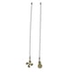 thumbnail image 1 of GOOHOCHY 2pcs techo luz tira de tirantes de tirantes ventilador de techo cadena extensión araña cadena colgante, 1 of 7