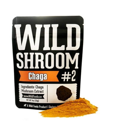 Wild Chaga Mushroom Powder Extract | Superfood Mushroom Powder Extracts 10:1 -