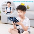 thumbnail image 5 of Corrector de postura profesional Lexniush para niños. Soporte de espalda ajustable para adolescentes, niños y niñas. Soporte para la columna vertebral debajo de la ropa para mejorar la postura encorva, 5 of 5