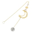 thumbnail image 4 of Colgante de luna de cristal con carillón de viento, adorno estético para colgar en la pared, regalo Amarillo, 4 of 9