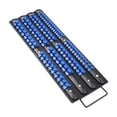 thumbnail image 3 of El organizador de sockets bandeja de la bandeja de la pared de la pared ahorrando el soporte de almacenamiento de zócalos portátiles resistentes de Azul, 3 of 8
