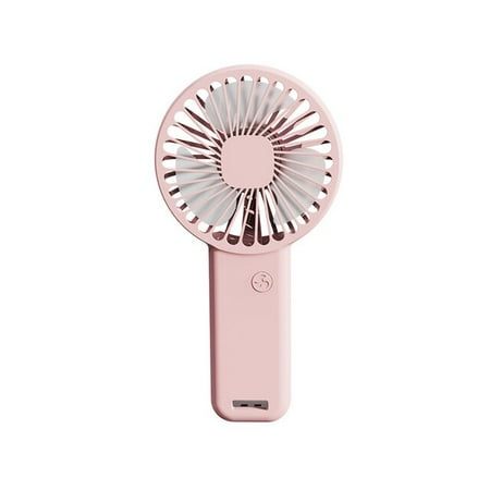 

Mini Portable Fan 3 Speed Personal Small Desk Fan with Base USB Rechargeable Fan for Summer Indoor Outdoor Pink