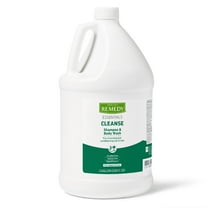 Medline Remedy Essentials Shampoo & Body Wash (128 oz), 4 Count, Kiwi Mango Scent, Full Body Gel Cleanser with Aloe, Refill Size