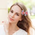 thumbnail image 3 of karymi Red White and Blue Patriotic Hair Scrunchy 3.1x2 Inch Soft Fabric Ponytail Holder with Star and Stripe Print for 4th of July Independence Day Women Party Accessories Room Decor, 3 of 7