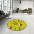 thumbnail image 3 of Ahgly Company Indoor Rectangle Patterned Banana Yellow Area Rugs, 7' x 10', 3 of 6
