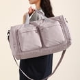 thumbnail image 5 of URSOFINE Duffle Bag with Shoes Compartment, Foldable Travel Duffel Bags for Men Women, Packable Travel Bag Waterproof Overnight Weekender Bags with Trolley Sleeve, 5 of 9