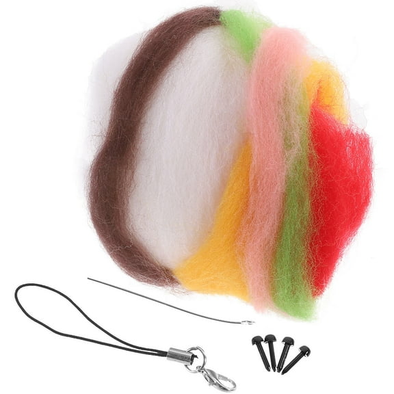 WINOMO 1 Set Animal Needle Felting Wool Felt Duck for Parent-Child Activity