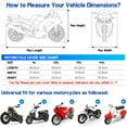 thumbnail image 4 of Motorcycle Cover,Ultimate Motorcycle Cover for All-Weather Protection,Universal Fit, Anti-Theft Security, Portability,2XL, 4 of 7