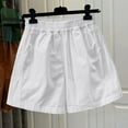 thumbnail image 2 of Y2K Retro Sweat Shorts High Waist Chino Shorts Comfy Stretch Twill Shorts for Women, 2 of 6