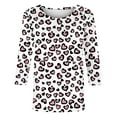 thumbnail image 4 of Cute Heart Shirts for Valentines Day Women Classic 3/4 Sleeve Tops Trendy Plus Size Basic Tee Shirt, 4 of 4