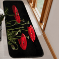 thumbnail image 6 of CURLYOOT Poppy Runner Rug 2'x6' Washable Kitchen Runner Rug Indoor Non Slip Laundry Rugs Red Flower Floor Carpet for Hallway Kitchen Entryway Bedroom Living Room, 6 of 9