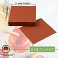 thumbnail image 2 of SimuLinen Cocktail and Party Napkins Beverage Napkins - Terracotta 250ct, 2 of 6