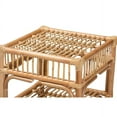 thumbnail image 4 of Baxton Studio Rose Modern Bohemian Natural Brown Rattan End Table, 4 of 6