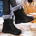 thumbnail image 7 of Shadoumai Womens Snow Boots, Women Waterproof Mid Calf, Anti- Outdoor Warm Boot for Winter, 7 of 7
