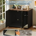 thumbnail image 4 of Modern Cat Litter Box Cabinet – Hidden Black Enclosure with Power Outlet (Fits Automatic Litter Boxes, Spacious Storage), 4 of 7