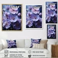 thumbnail image 4 of Designart "Allure Of The Mystical" Violets Floater Framed Wall Art Living Room, 4 of 5