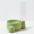 thumbnail image 1 of Cuenco de agua para gatos, alimentador de agua automático individual, dispensador de agua para perros, bebedero para mascotas, cuenco para beber para mascotas sin derrames,,verde, 1 of 7