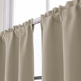 thumbnail image 5 of Chyhomenyc Short Blackout Curtains 24 Inch Length, Rod Pocket Kitchen Curtains for Small Windows, Half Window Tier Curtains for Basement Cabinet Camper RV Bunk, 2 PCS, Each 30Wx24L, Biscotti Beige, 5 of 8