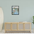 thumbnail image 3 of Stupell Industries Boat Harbor Reflections Transportation Painting Black Floater Framed Canvas Art Print Wall Art, 25 x 31, 3 of 10