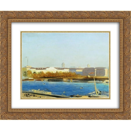 Ilya Repin 2x Matted 24x20 Gold Ornate Framed Art Print 'Admiralty'