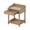 Natural, variant on iooHug Walnut Retro Nightstand with Drawer and Open Shelf, 24.6"H Turned Leg Bedside Table for Bedroom Living Room