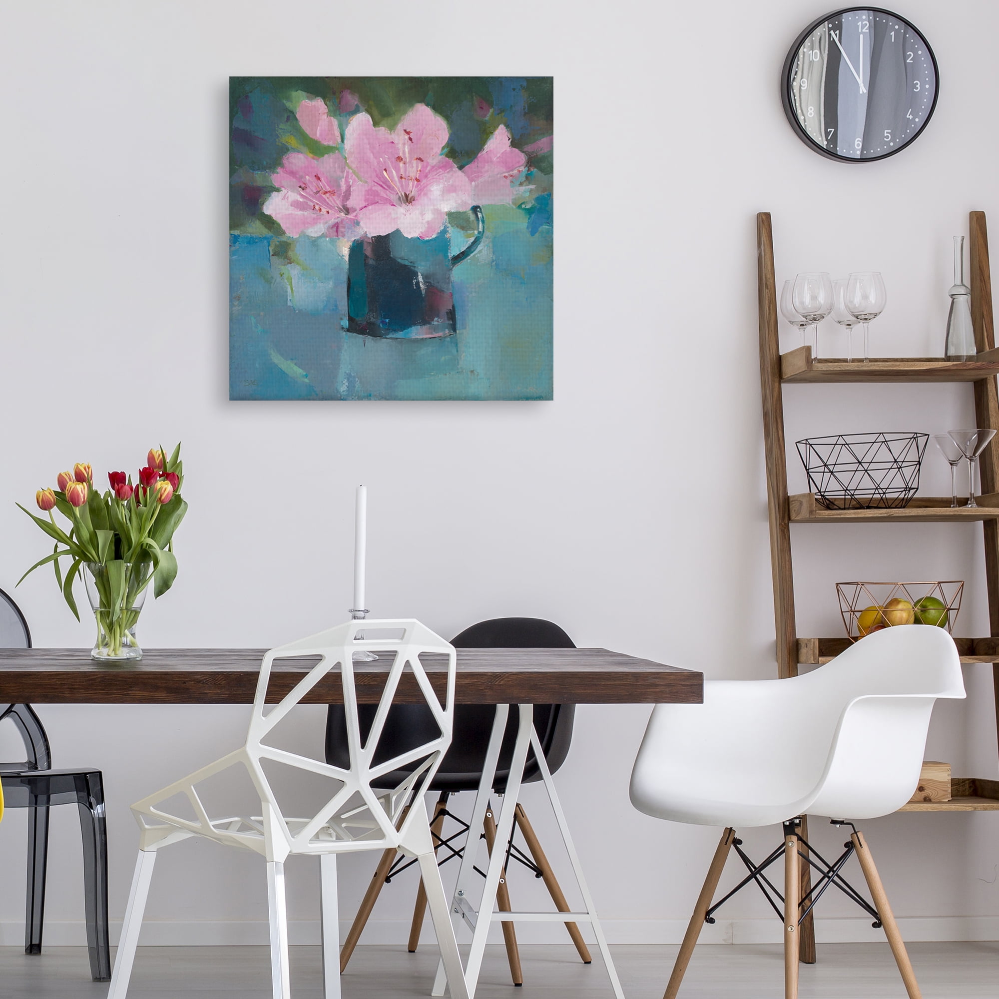 Pink Azalea by Sarah Simpson Canvas Art Print