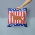 thumbnail image 2 of Caroline's Treasures BB3293PW1414 IUSA Patriotic rish Setter Fabric Decorative Pillow , 14Hx14W, multicolor, 2 of 4