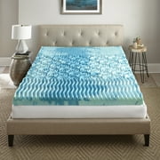 Boyd Sleep 4 Cooling Gel Memory Foam Mattress Topper with Multi-Zone Pressure Relief, Full Size