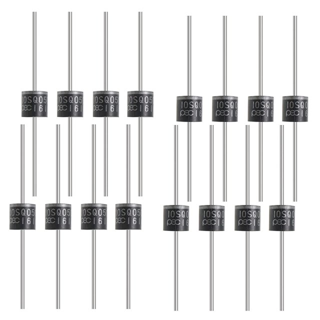 50 Uds diodo Schottky 10A 50V Axial 10SQ050 para panel solar paralelo diodo de protección de reflujo diodo de silicio diodo rectificador de bloqueo componentes electrónicos esquí esquí Gafas de esquí