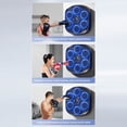 thumbnail image 5 of Music Boxing Machine, Wall Mounted Bluetooth Punching Trainer with Boxing Gloves, Intelligent LED Boxing Target Workout Machine for Home or Gym Use, 5 of 9