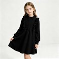 thumbnail image 5 of XYAIYT Girls Knitted Dresses Elegant Casual Long Sleeve Sweater Dress Children Girl Trendy Cute Fall Winter Wear, 5 of 6