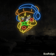 thumbnail image 2 of Craftnamesign Pizza Gamer Neon Sign, Pizza Restaurant Decor, Gamer Gifts, 2 of 4