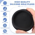 thumbnail image 3 of Uxcell 3 Pcs Tapón de Silicona en Forma de T, Diámetro 75 mm/2.95 Pulgadas, Tapón de Silicona Impermeable Reutilizable para Sellar Agujeros Redondos en Equipos de Tuberías, Negro, 3 of 7