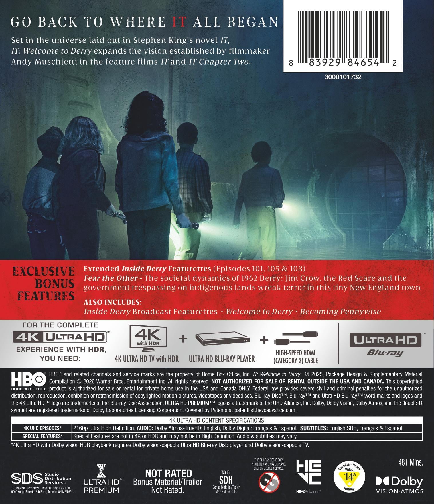 IT: Welcome to Derry: The Complete First Season (4K Ultra HD), Horror, HBO