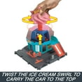 thumbnail image 5 of Hot Wheels City Downtown Ice Cream Swirl Playset from the series "Let's Race" with 1 Toy Car, 5 of 7