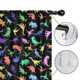 thumbnail image 4 of Blackout Kids Curtains,Colorful Cartoon Dinosaurs RainbowColors Pattern Childrens Insulated Curtains Set Of 2,Bedroom Essentials,Toddler Room Decor 42"x84", 4 of 5